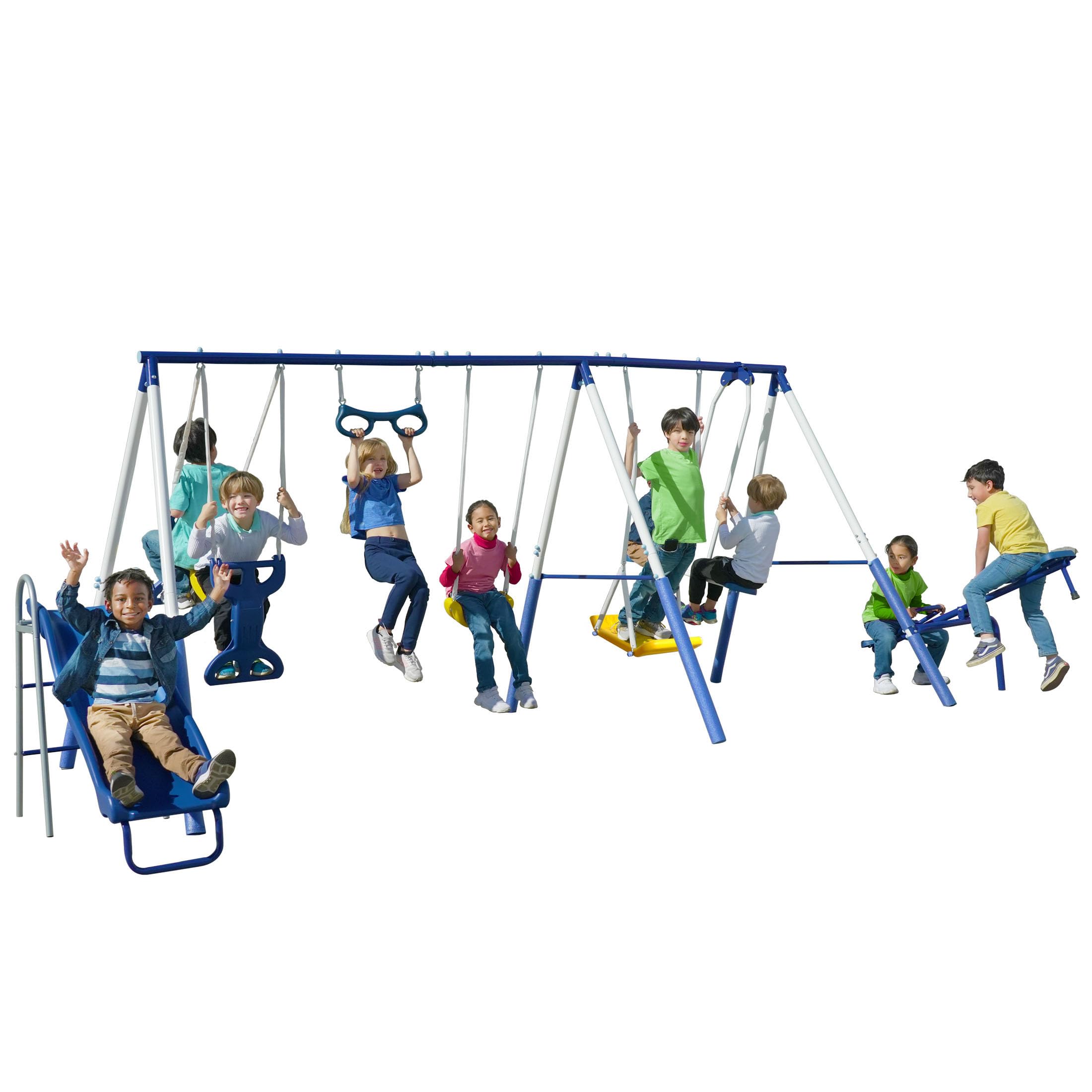 Buy Sportspower Super 9 Metal Swing Set Teeter Totter, 2 Kid Glide