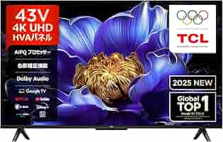 TCL 43V型 Android TV 4K液晶テレビ 43P8B 2021年製 価格.com - TCL 43P8B [43インチ] スペック・仕様