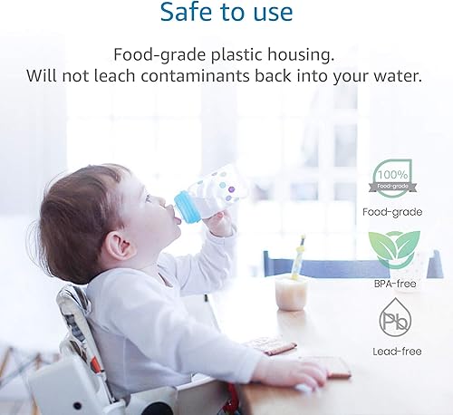 Miniatura 7 de Filtro de agua AQUACREST 9601, modelo No.AQU-WF55. Reemplazo para Moen 9601 ChoiceFlo 9600, 9602, 9500, 9501, 9502, compatible con F87400, F7400,