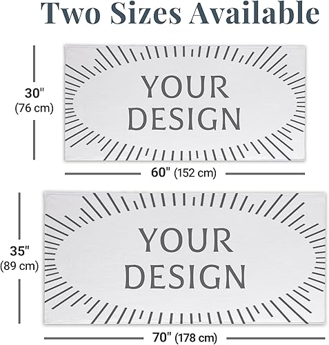 Miniatura 7 de Let's Make Memories Toalla de playa personalizada - Patrón deportivo - Toalla de piscina única - Tamaño estándar - Toalla personalizada de felpa -