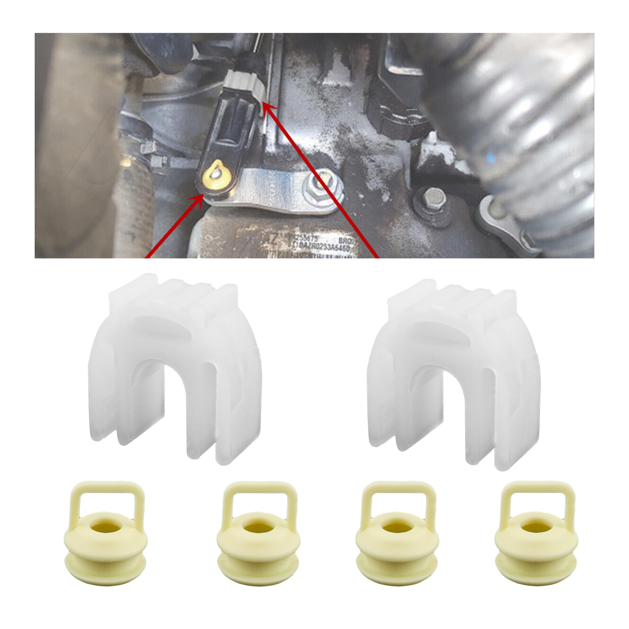 Transmission Shift Cable Bushing OEM# 15276979,Shift Linkage Repair Kit with Shifter Bushing Replacement,Shift Linkage Bushing&Cap Car Accessories Compatible with Chevrolet Jeep