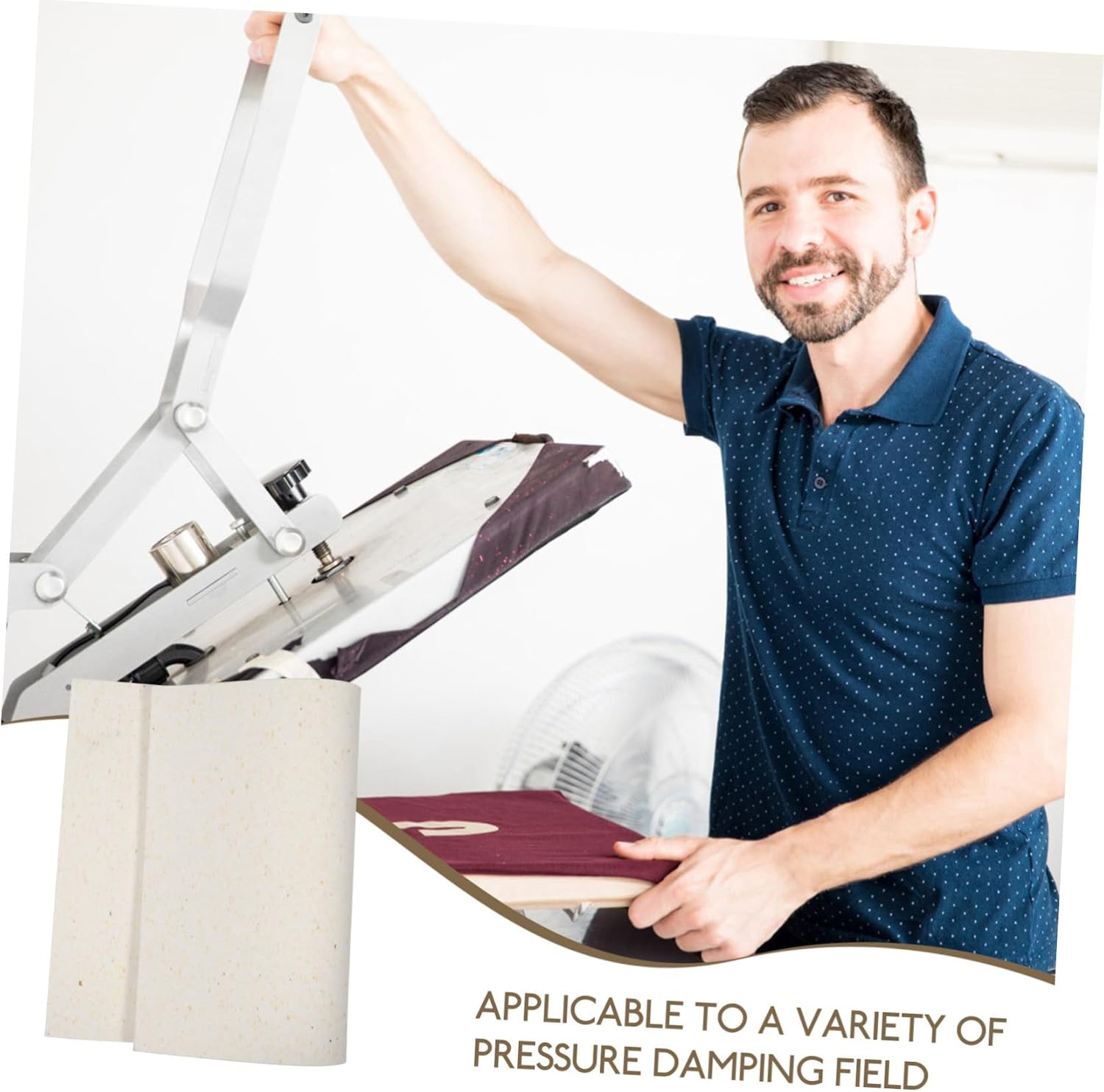 HEALSOPTHY High Temperature Thermal Sponge Pad for Heat Press Machines Insulation Mat for All Fabrics Reliable Protection Against Heat Damage Durable Performance