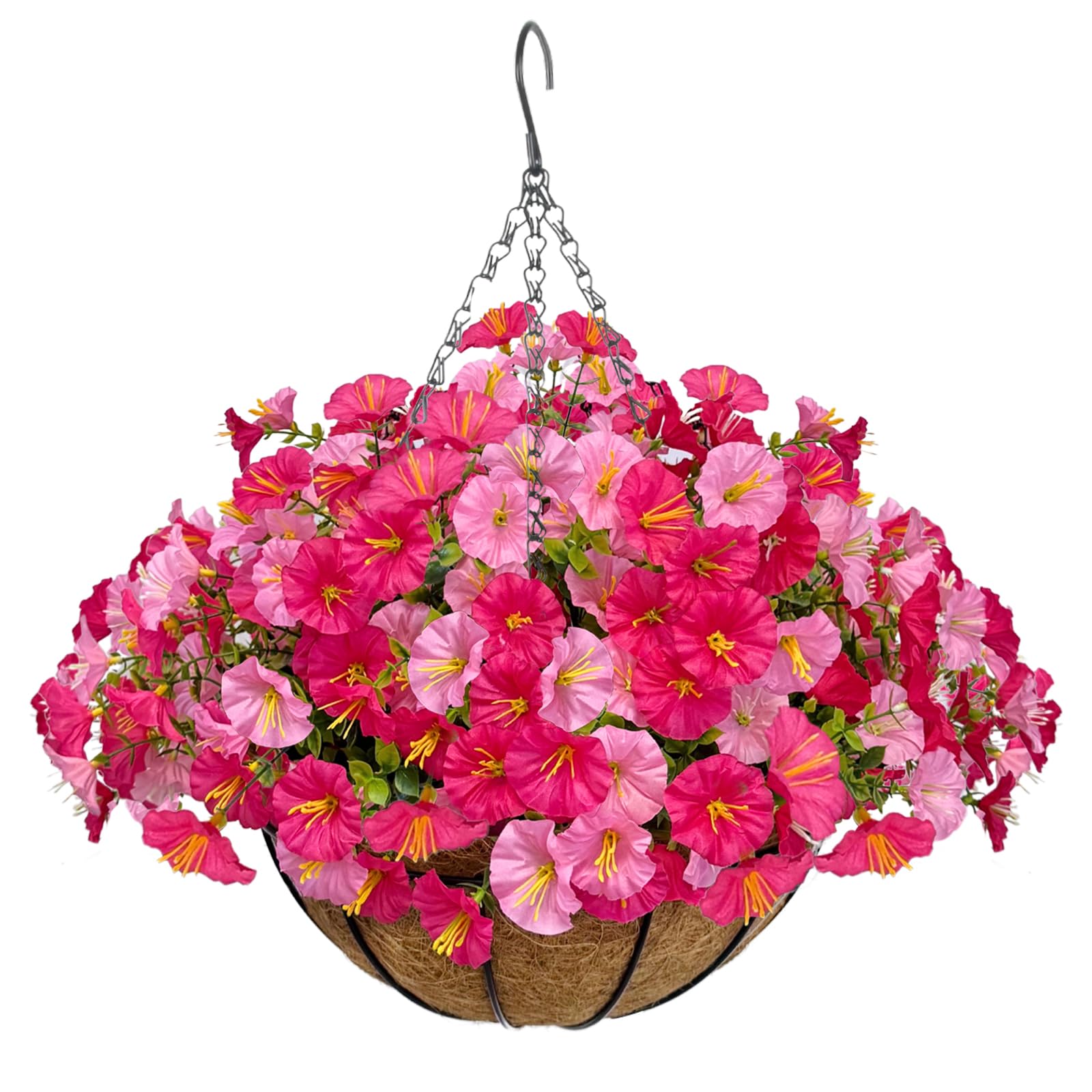 Florielle Dark Pink Hanging Basket