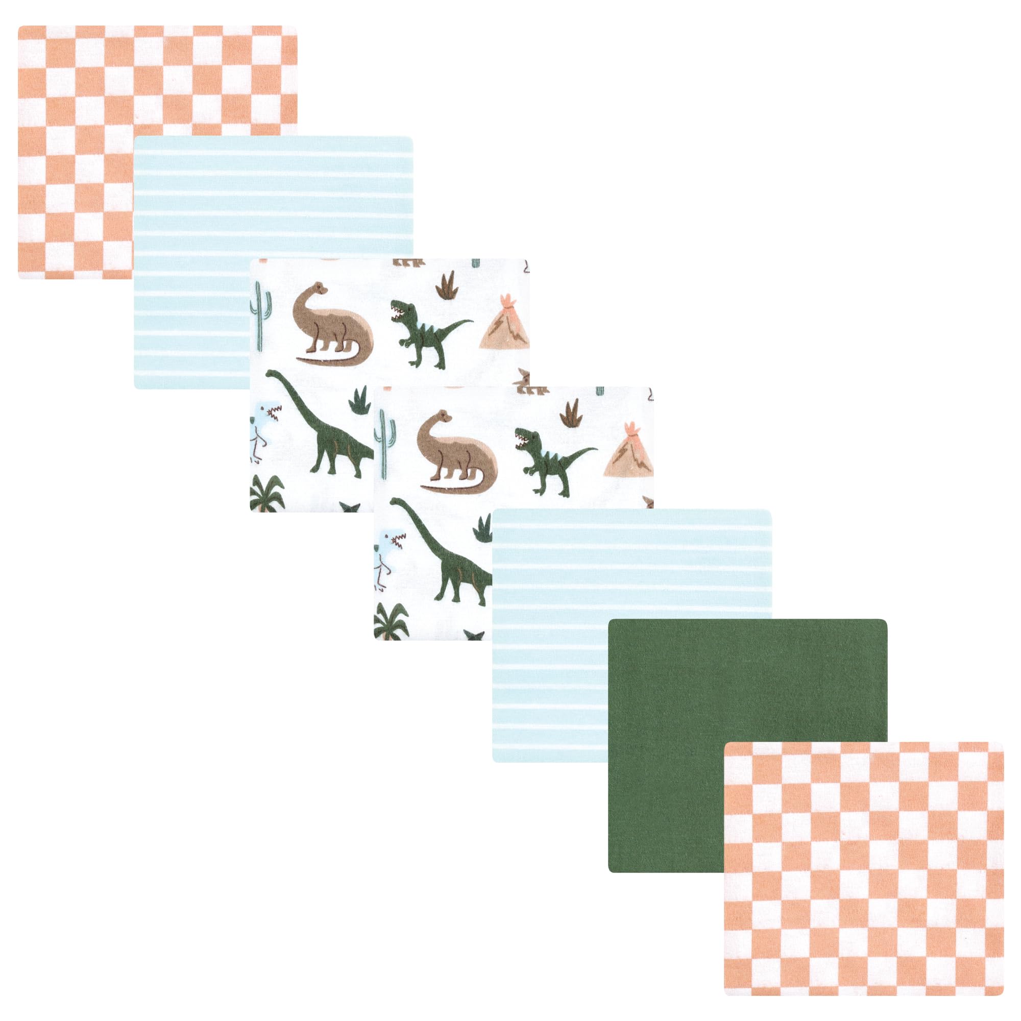 Luvable Friends Little Treasure Flannel Receiving Blankets 7pk