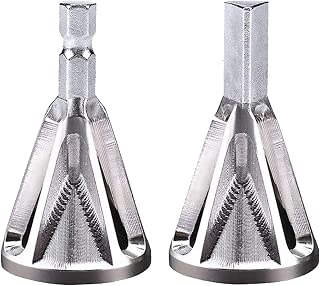 ANPHSIN 2 pack Deburring External Chamfer Tool Stainless Steel Deburring Drill Bit Remove Burr Tool Sliver for 8-32 Bolts - coolthings.us