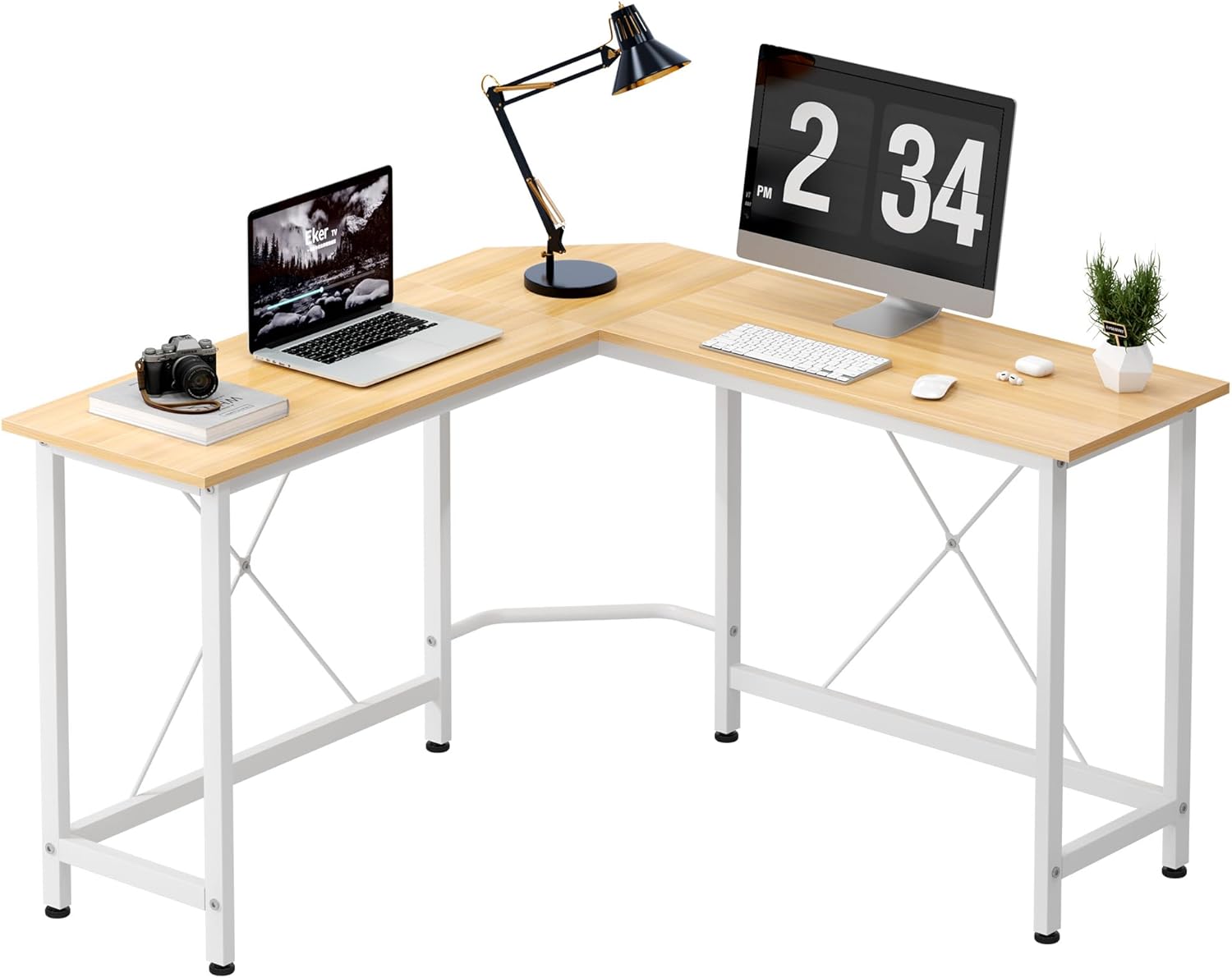 SDHYL LShaped Computer Corner Desk, 59 x 59 inches, Home