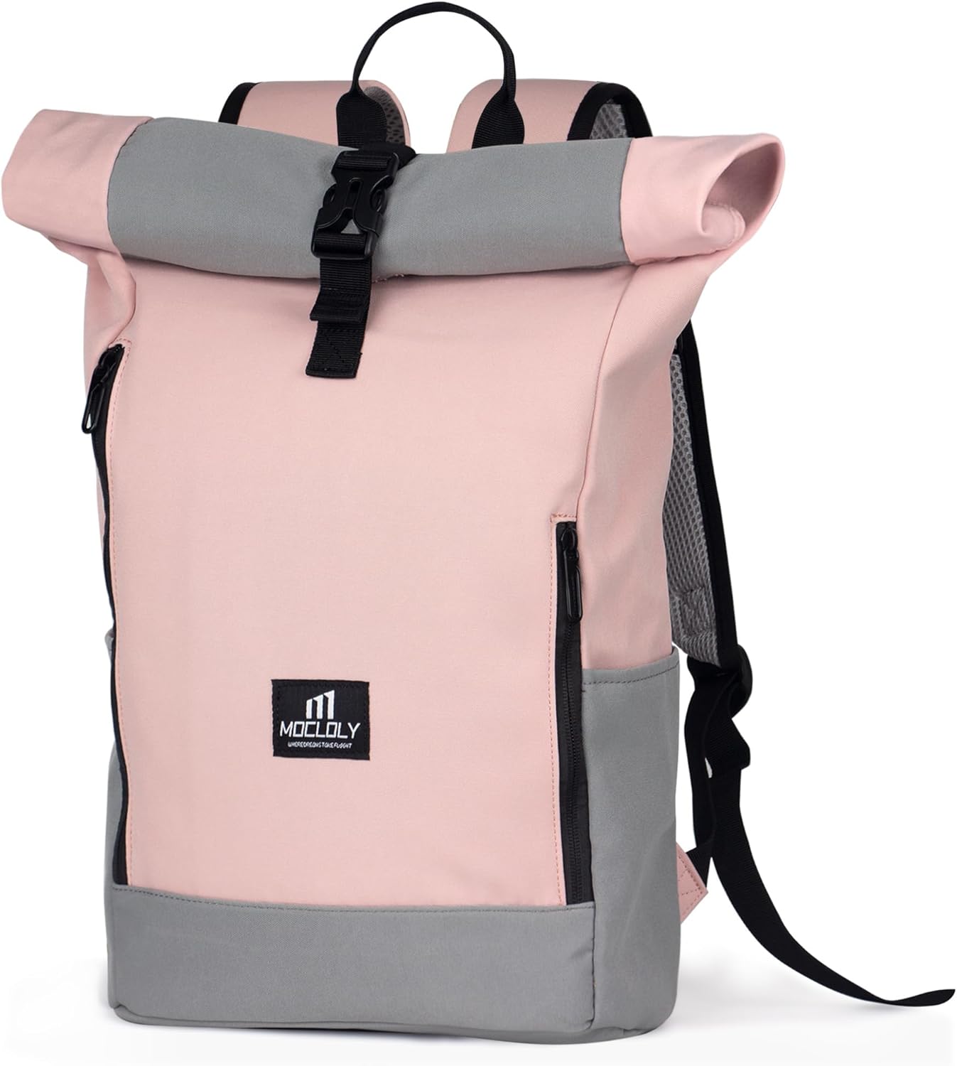 MOCLOLY Rolltop Rucksack Damen & Herren - Wasserdicht - Mit Laptopfach ...