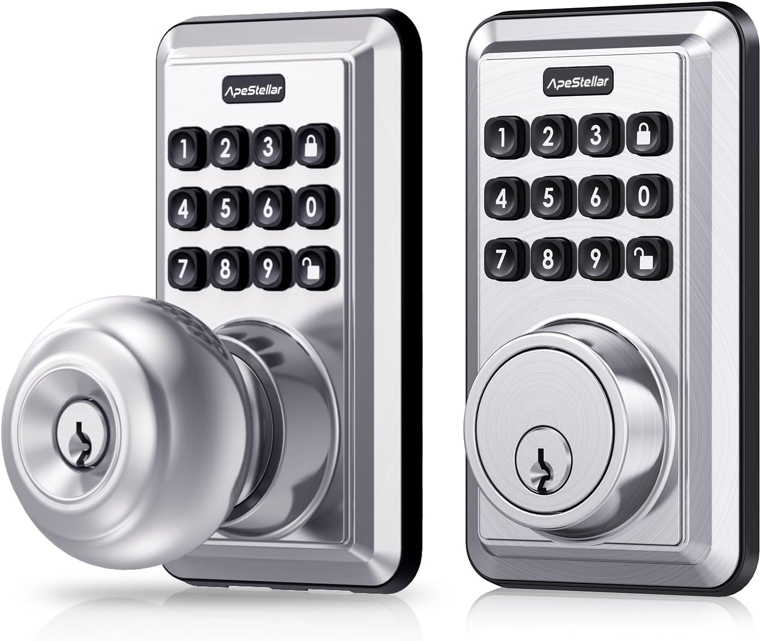 Keyless Door Knob,Keyless Entry Door Lock with Keypad Electronic
