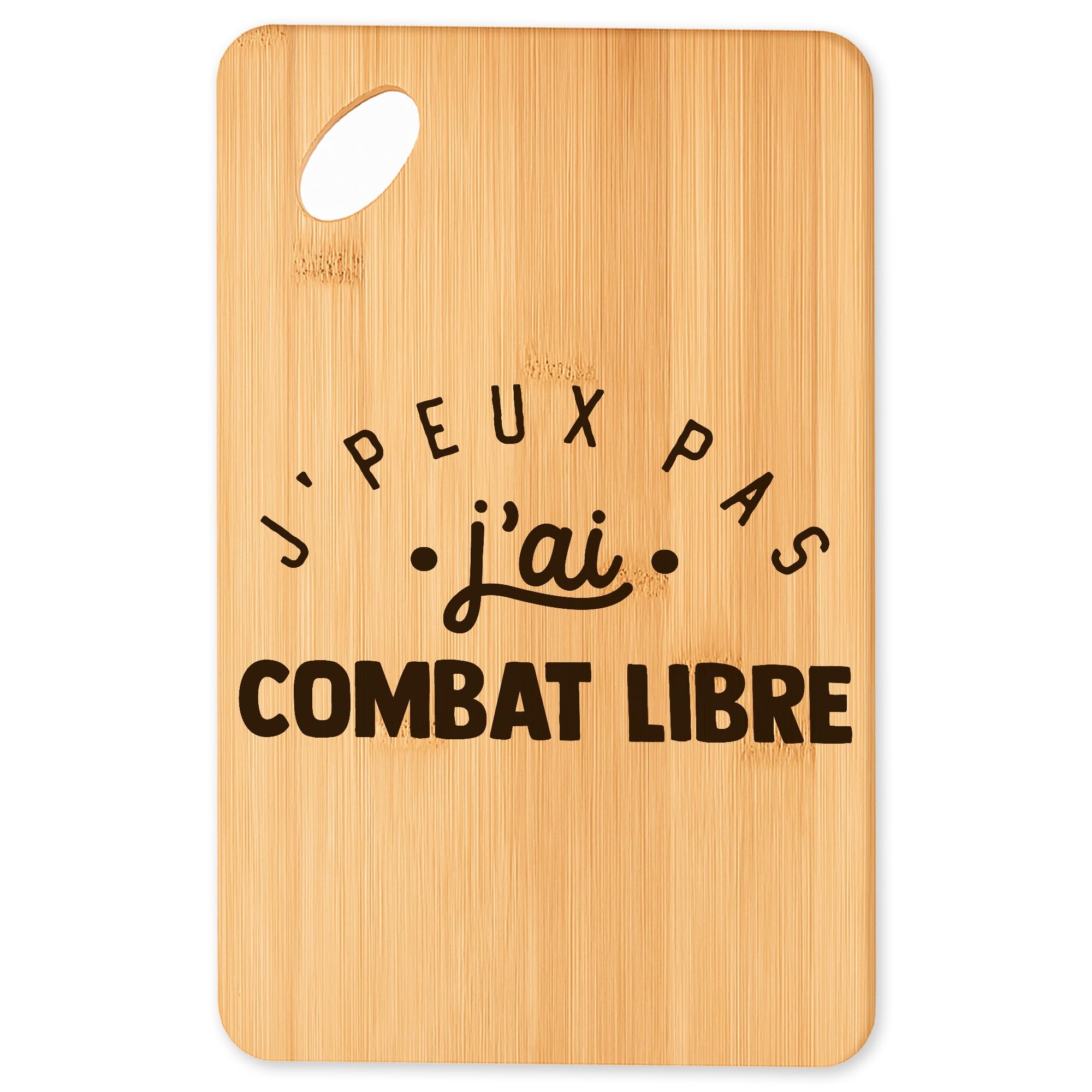 Cadeau original cuisine et planche de présentation pour fan de combat libre