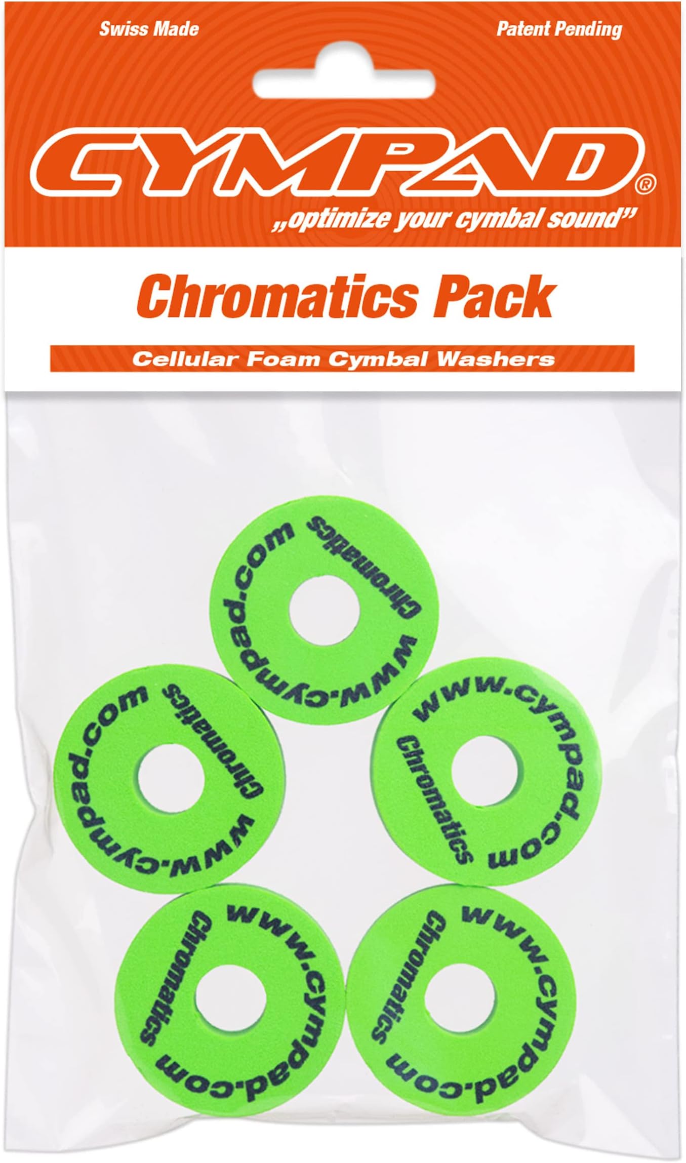 Cympad 40/15mm Chromatics Set - Green (Pack of 5)