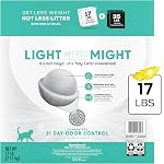 Purina Tidy Cats Léger Libre et propre Sans parfum, Multi-Cat, Clumping, 99.9 Pourcentage de chat sans poussière - 17 Boîte