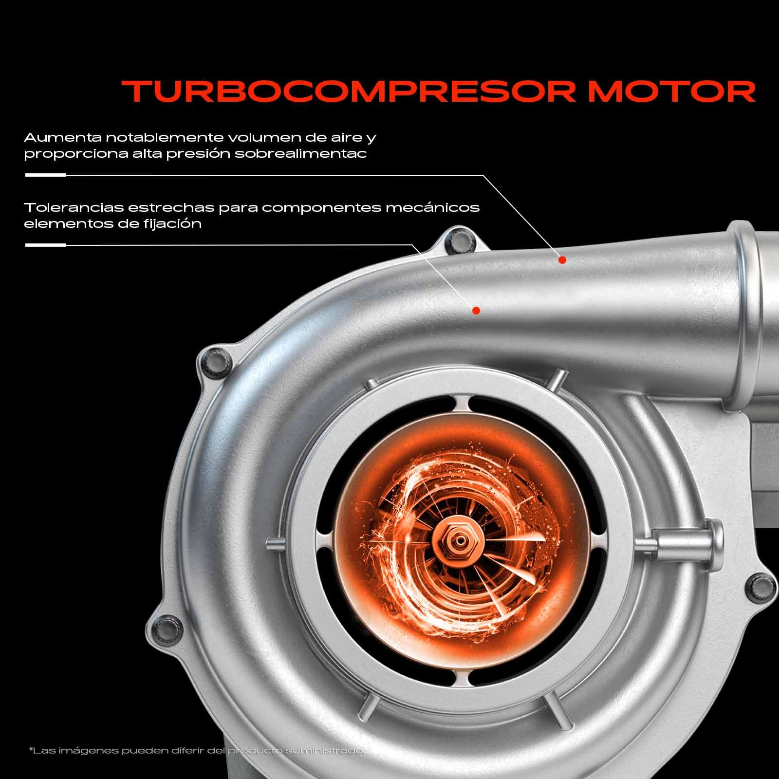 Frankberg Turbocompresor de gases de escape con juntas gasolina | V75807898001; Compatible con: C4 II NC, 508 SO I 8E, DS5, 308 II L3 LB LH LP LW, C4 I LC, C5 III Ruptura RW