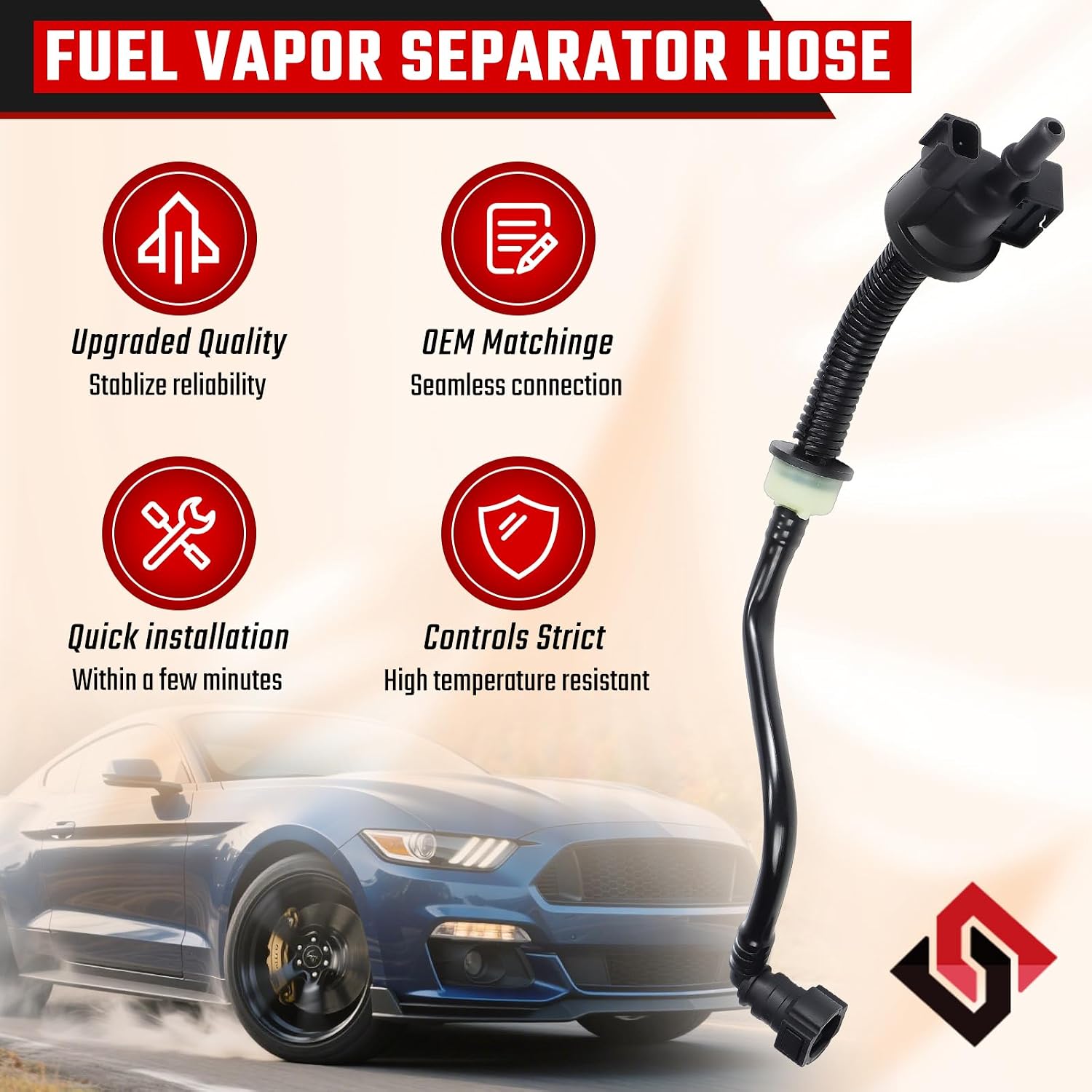 994-554 Vapor Canister Purge Valve Compatible with 2015 2016 2017 2018 2019 Ford Mustang 2.3L Ecoboost 2-Door Replace FR3Z-9G297-H