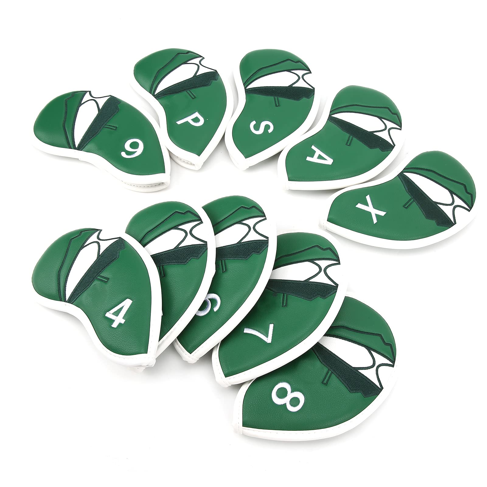 10 Unidades de Fundas para Cabezas de Palos de Golf, Juego de Fundas Impermeables y a Prueba de Polvo con Interior de Felpa numerado, Protector de Palos de Golf de Tela PU Gruesa