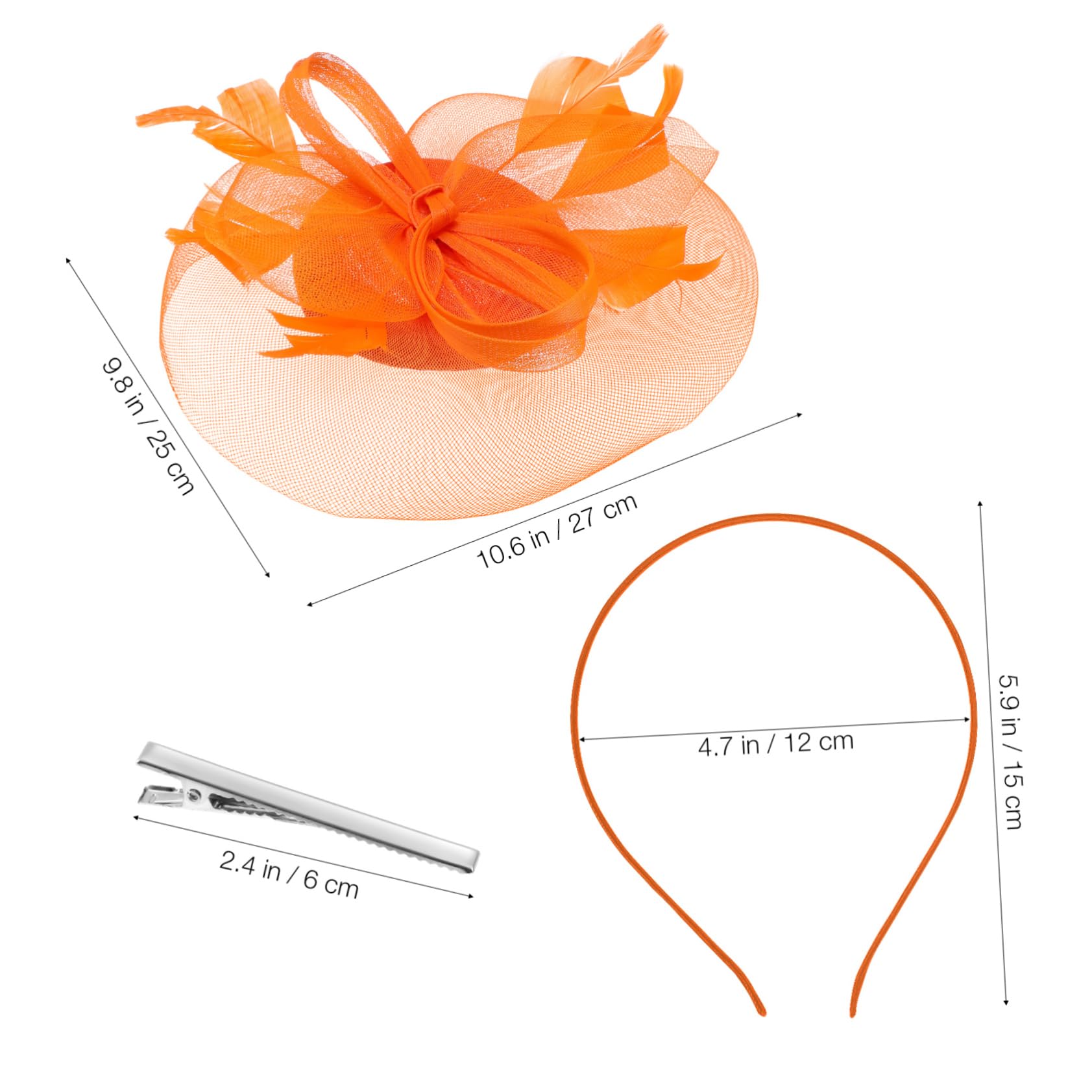 GALPADA 3pezzi Fascinator Elegante per Donne con Fiori Piuma e Rete Cappello da Cerimonia per Matrimoni Tea Party e Banchetti Accessorio Femminile Romantico e Comodo da Indossare