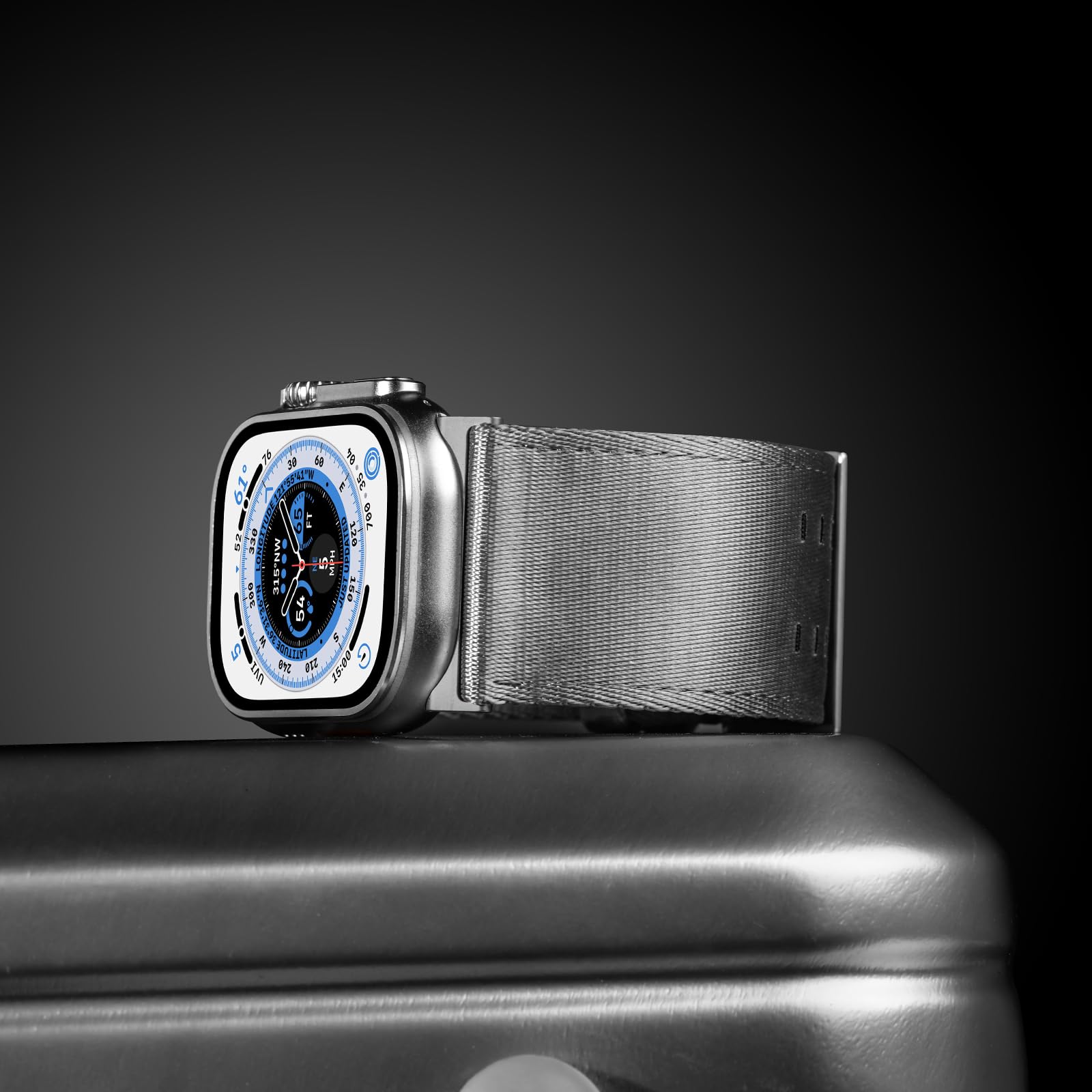 Tefeca Cinturino Dual Series compatibile con Apple Watch Ultra 2/Ultra 49 mm, Serie 10 46 mm, Serie 9/8/7 45 mm, SE2/SE/6/5/4 44 mm