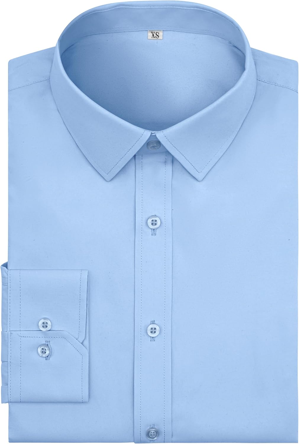 Spin Mop Beninos Men's Dress Shirts Long Sleeve | Solid Texture Formal Business Casual Button Down Mop Vileda