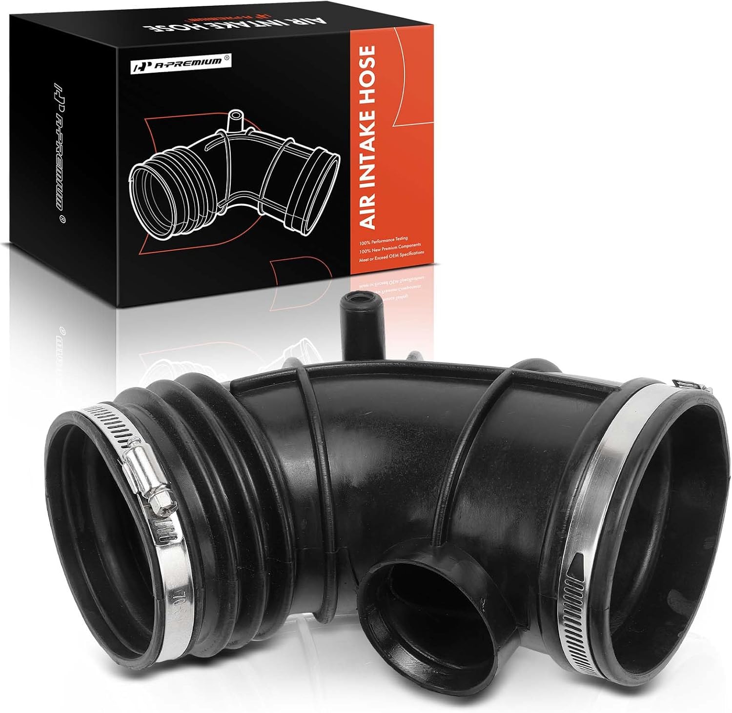 A-Premium Engine Air Intake Hose Tube [fits DOHC, 6Cyl 3.0L] Compatible with BMW [ E39 Series ] 530i, 2001 2002 2003, (MAF) To Throttle Body, Replace# 13547505838, 13-54-7-505-838