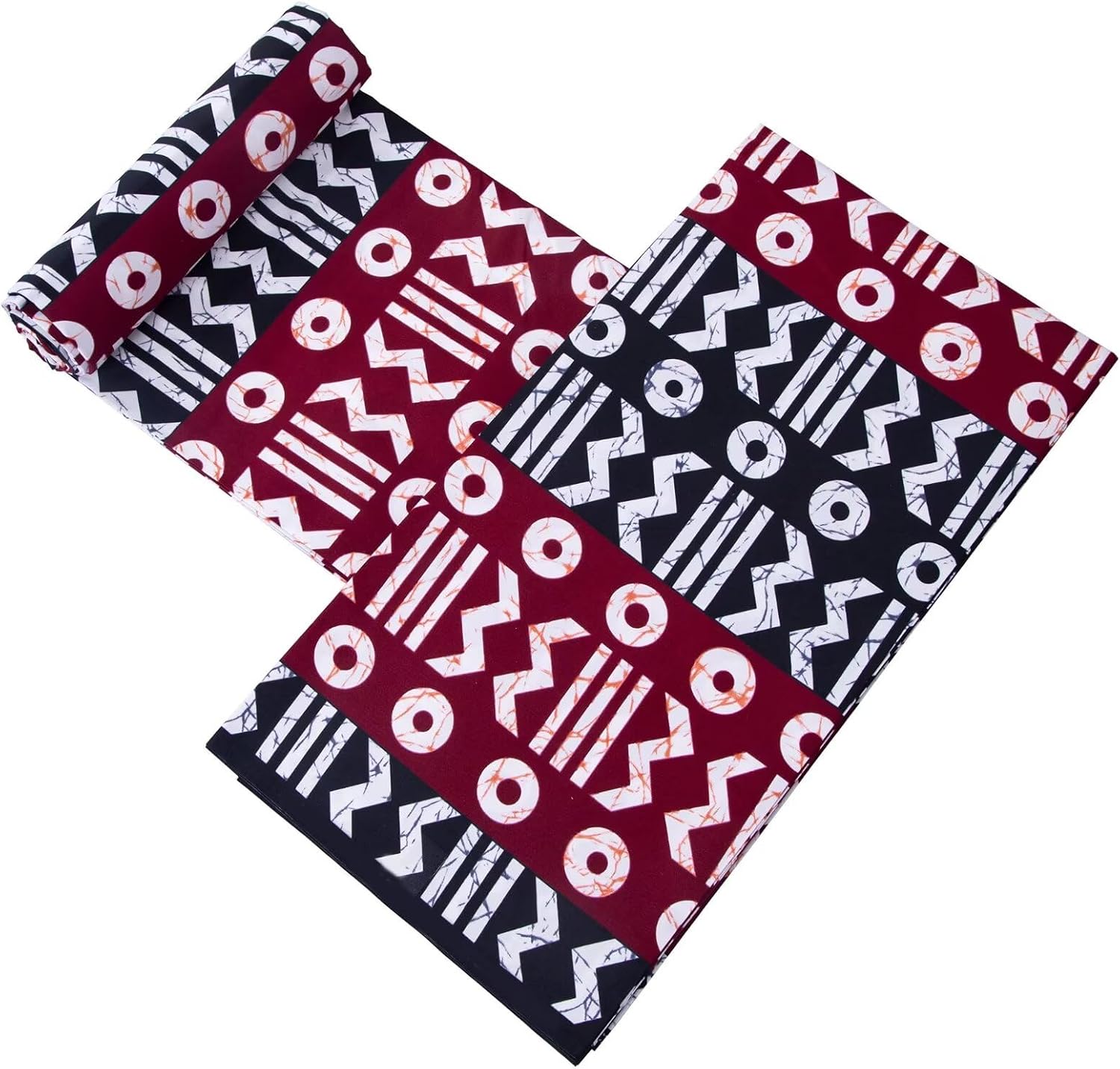 African Fabric 3 Yards Ankara Fabric Tribal Print Kente Cloth for Dashiki Party Dress