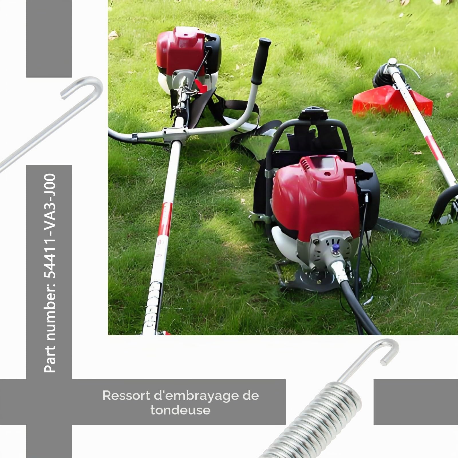 The Lord of the Tools Ressort d'embrayage de Tondeuse à Gazon 180mm Compatible avec Honda HRB475/476 HRD535/536 HR2150/2160 UM2460 HRB215 HRA215 HRA2150