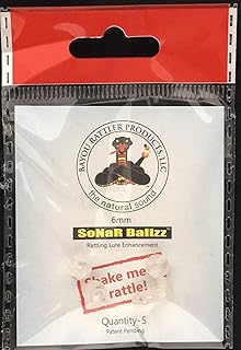 6mm Clear, SoNaR BallZZ - Bayou Rattler rattling beads Pack of 5