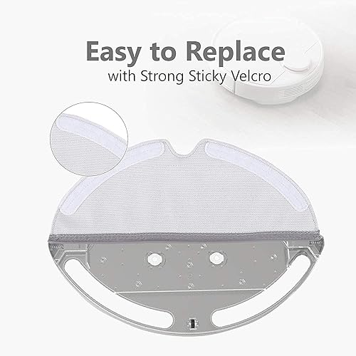 Miniatura 5 de KEEPOW 8 paños de microfibra compatibles con Roborock S5, S5 Max, S6, S6 MaxV, E4, S6 Pure, E5, E35, E2, E25, Q7, Q7Max Robot Aspirador