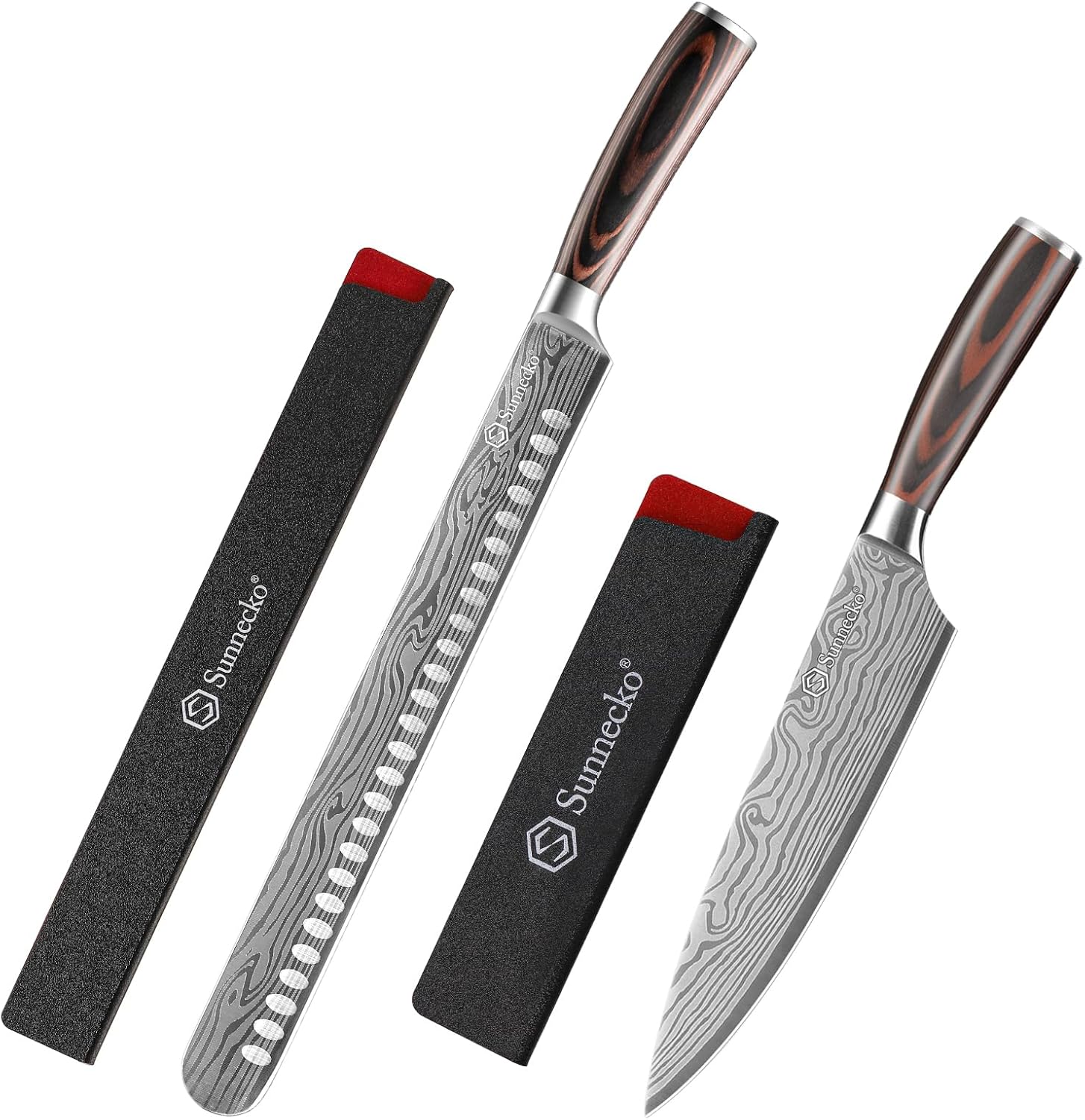 Sunnecko Chang Carving Chef Knife 2pcs Set
