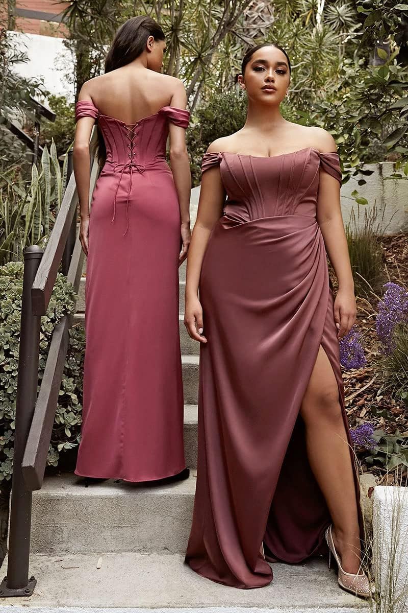 Women's One Shoulder Backless Short Prom Dress, Satin Cocktail Dresses