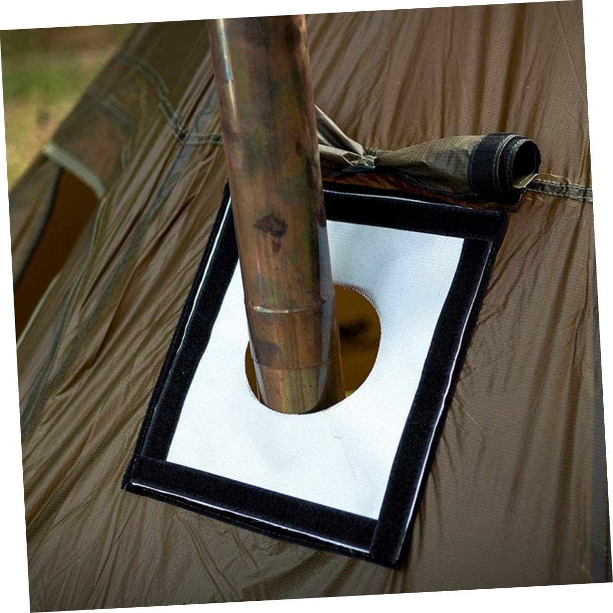 BESPORTBLE 3pcs Flame-Retardant Chimney Protective Ring for Hot Tent Camping Tent Stove Scald Protection Outdoor Supplies