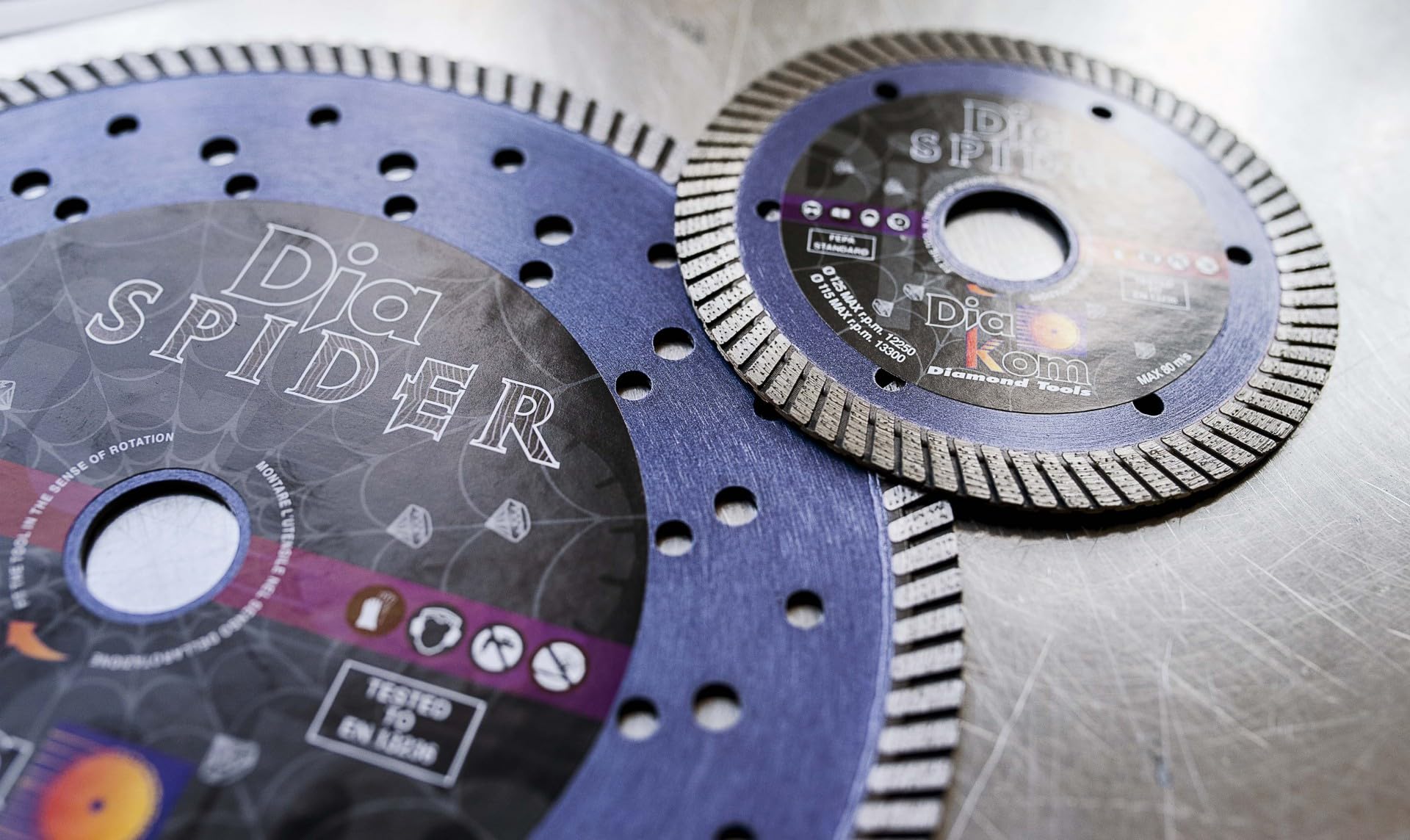 SpiderTurbo D115 tarcza diamentowa Turbo Ø 115 mm, szybkie i precyzyjne cięcie materiałów budowlanych