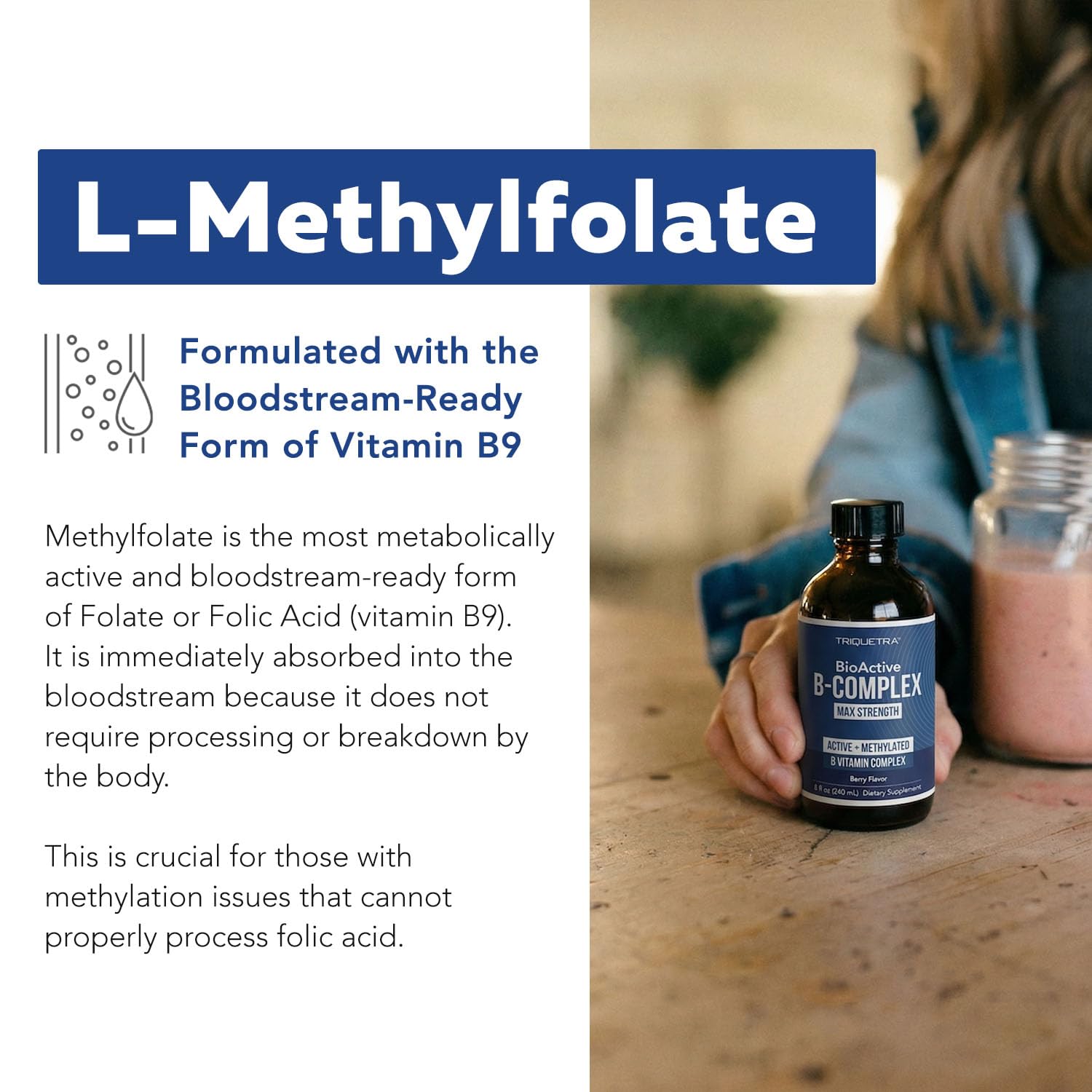 BioActive Vitamin B Complex Liquid Blood Stream Ready, Methylated B Complex — Amazon image 5