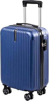 AM Aomode Carry Case, S Size, Suitcase, Carry Bag, Large, Ultra Lightweight, 12.4 gal 47 L, Large Capacity, 1-3 Nights, Double Caster, Silent, 360 Degree Rotation, TSA Lock, Zipper Type, Business
