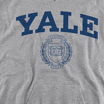 Yale University Official Yale Seal Youth Kids Boy/Girls Pull-Over Hoodie Sweatshirt