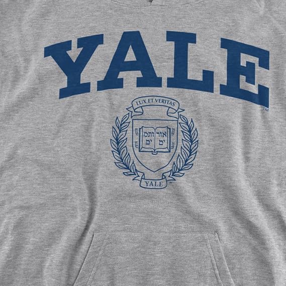 Yale University Official Yale Seal Youth Kids Boy/Girls Pull-Over Hoodie Sweatshirt
