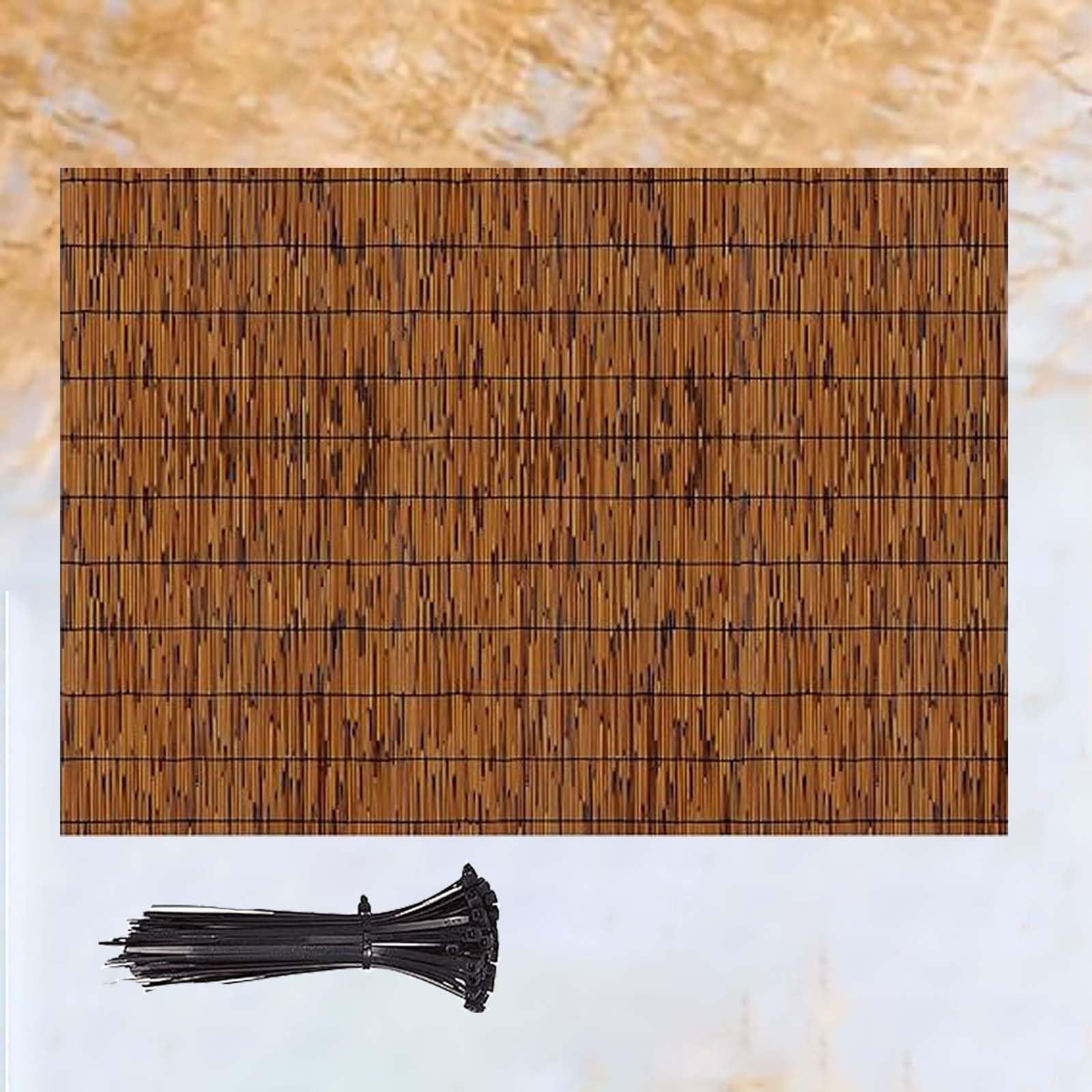 Paneles decorativos de bambú natural con alta resistencia climática para sombrear el porche