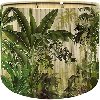 Floral Tropical Bamboo Floral Lampshade
