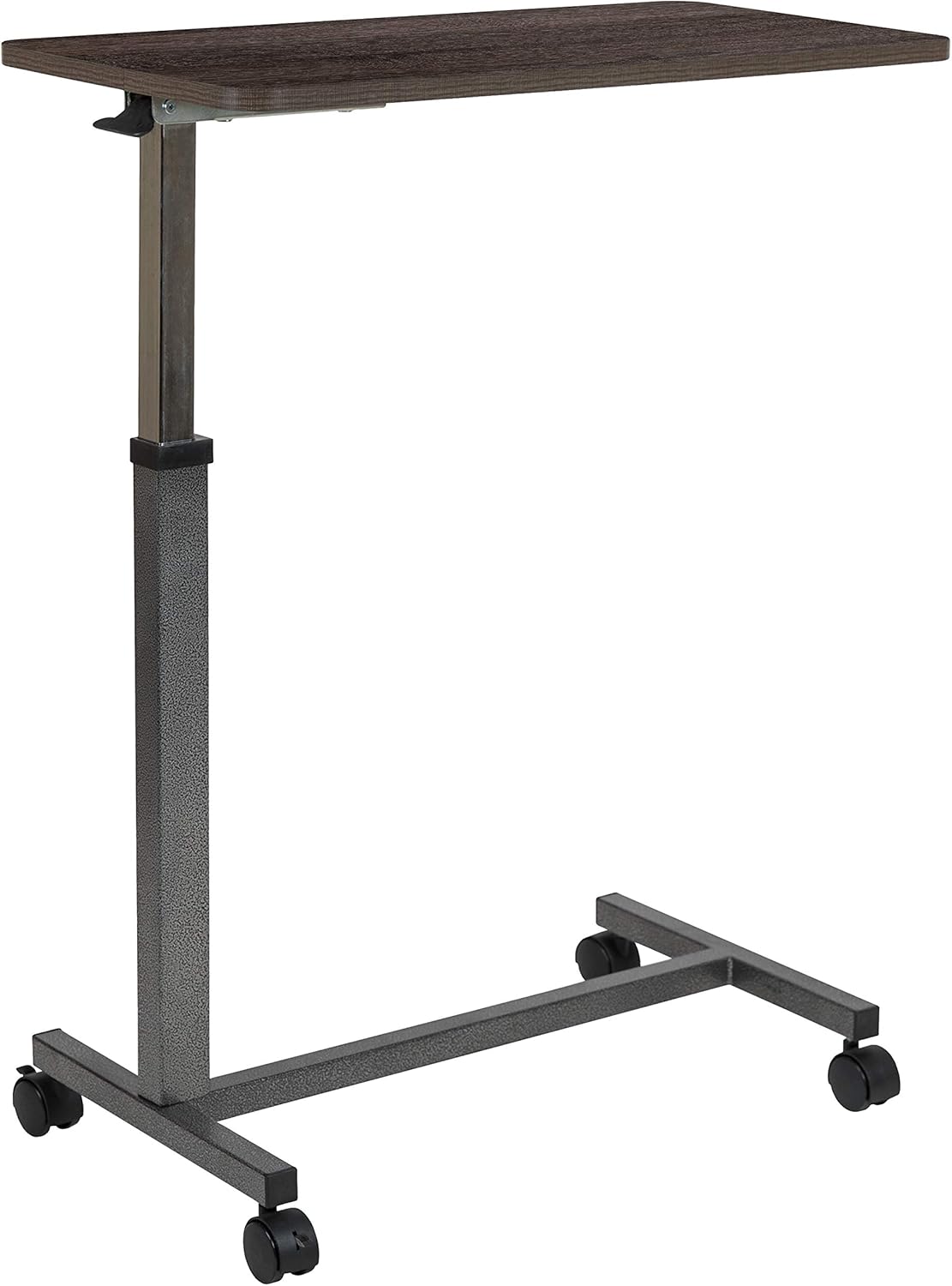 Flash Furniture Adjustable Overbed Table with Wheels for Home and Hospital, Oak, 15 in x 30 in x 44.75 in : Industrial & Scientific