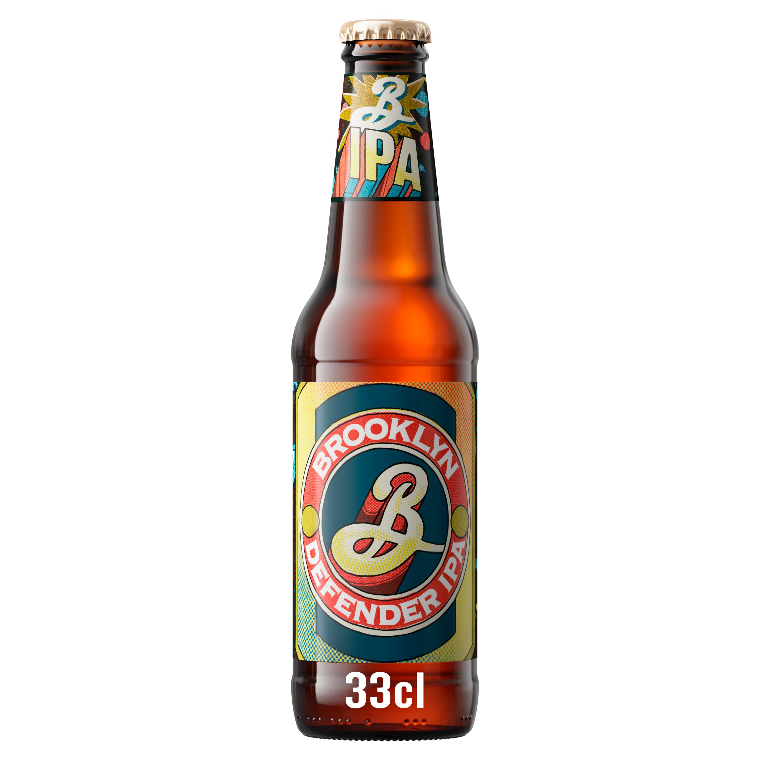 Brooklyn Brewery Brooklyn Defender India Pale Ale Craft Beer (24 x 0,33 l) Flaschenbier