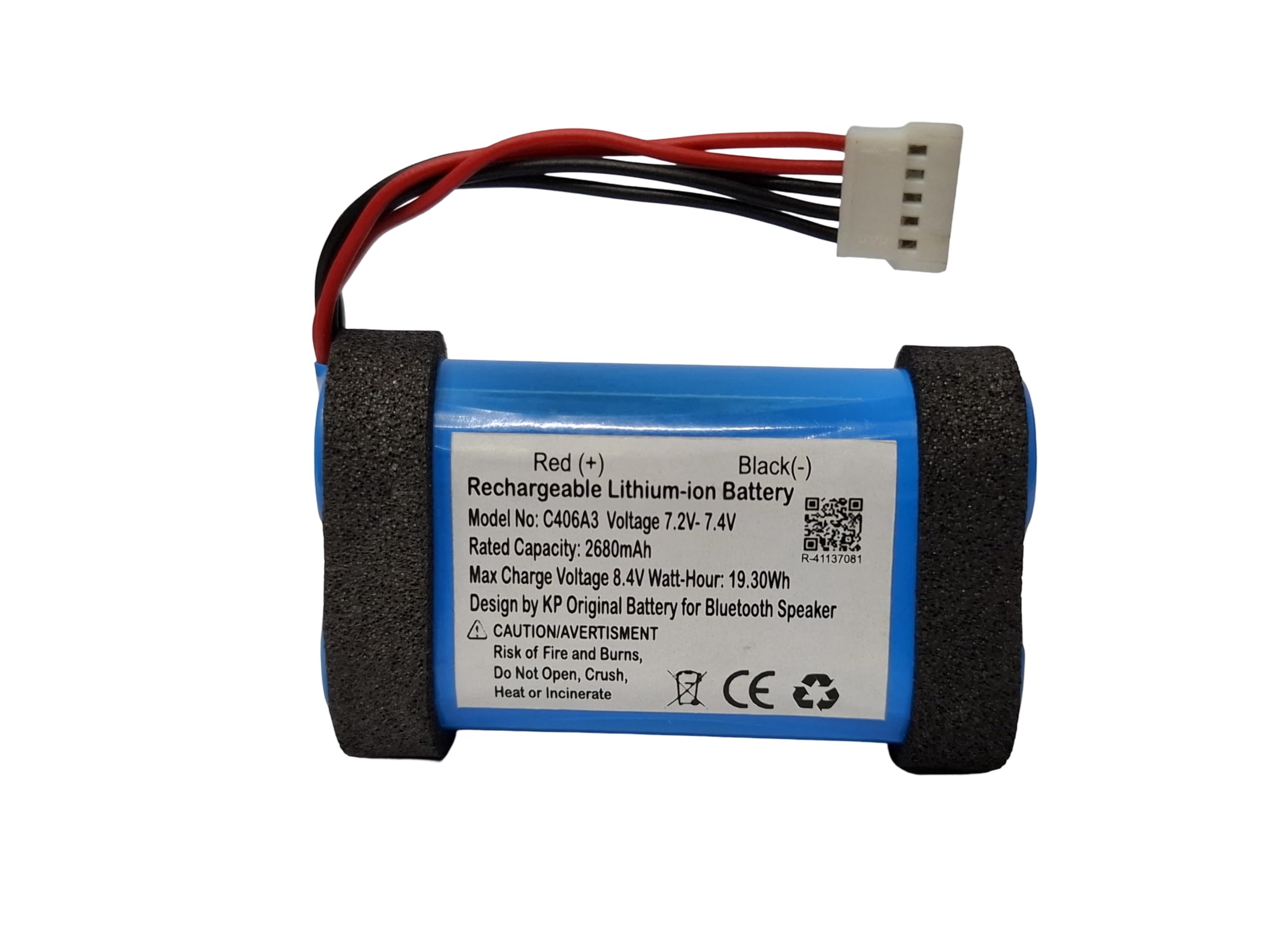 KP Original 7.4V 2680mah Lithium Ion Bluetooth Speaker Battery Compatible with Marshall Stockwell II C406A3 (2680 mah)-image-4