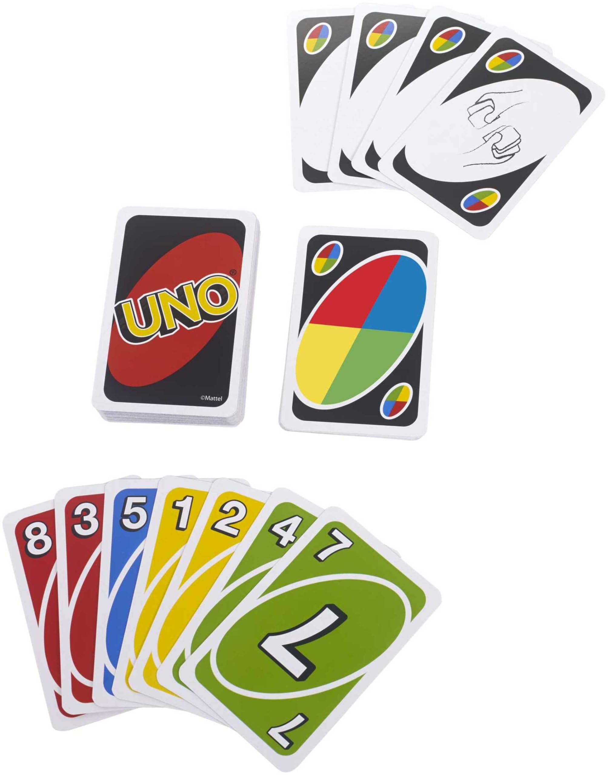Mattel Games UNO Deluxe en Caja metálica, Juego de 108 Cartas para familias, niños y Adultos, 2-10 Jugadores, Partir de 7 años, (Mattel K0888)