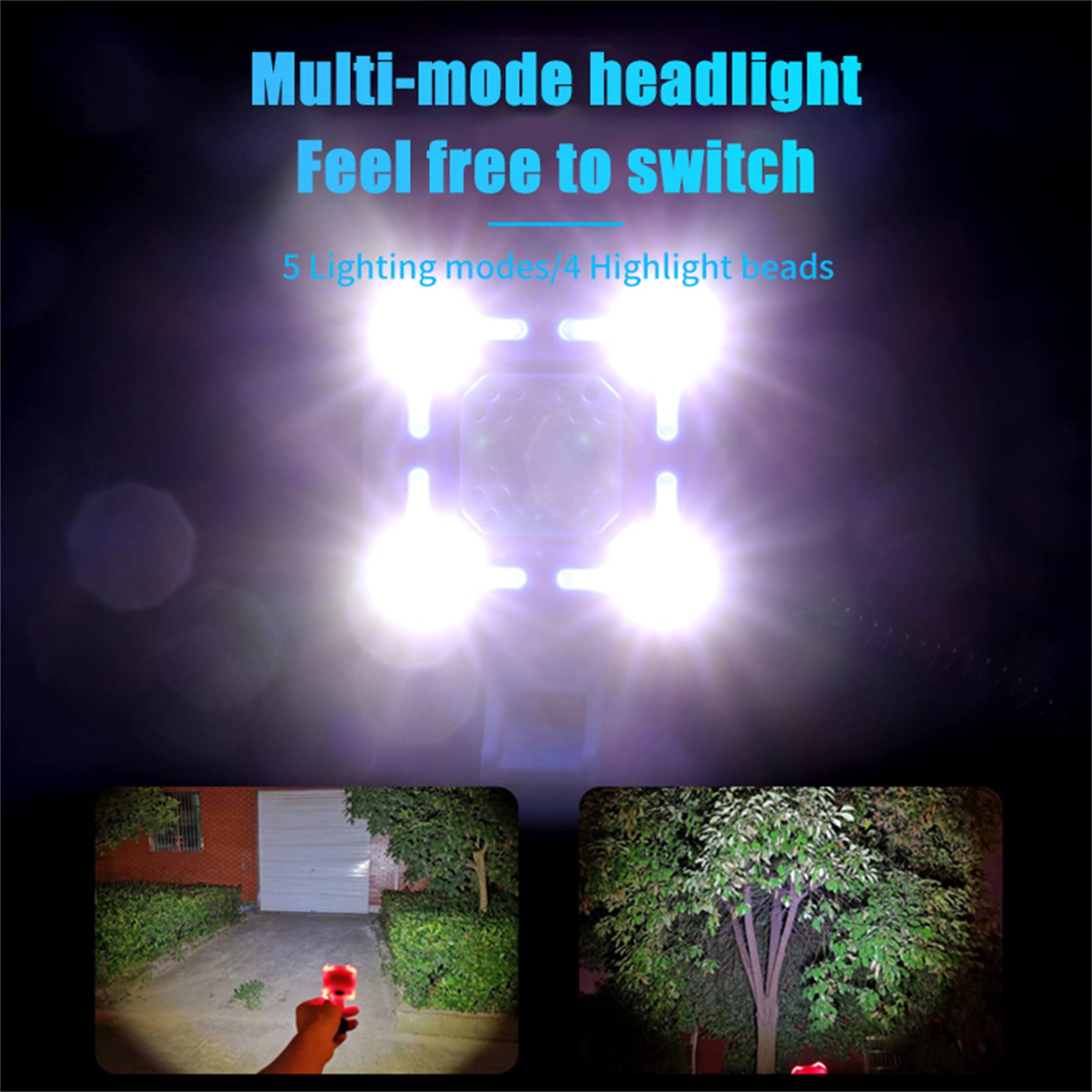 Vélo Bell 4 Lampe Vélo Lumière Klaxon Électrique Étanche Alarme Forte Sécurité Vélo Cloche