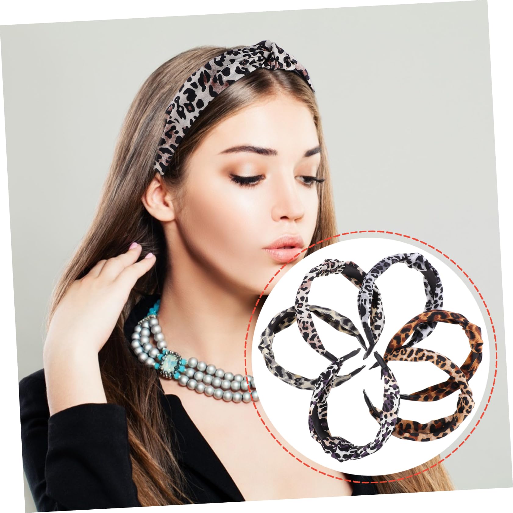 12pezzi Fasce Larghe Leopardate Per Donne e Ragazze Design Alla Moda Accessori Per Comfort e Stile Per Occasioni Quotidiane e Feste