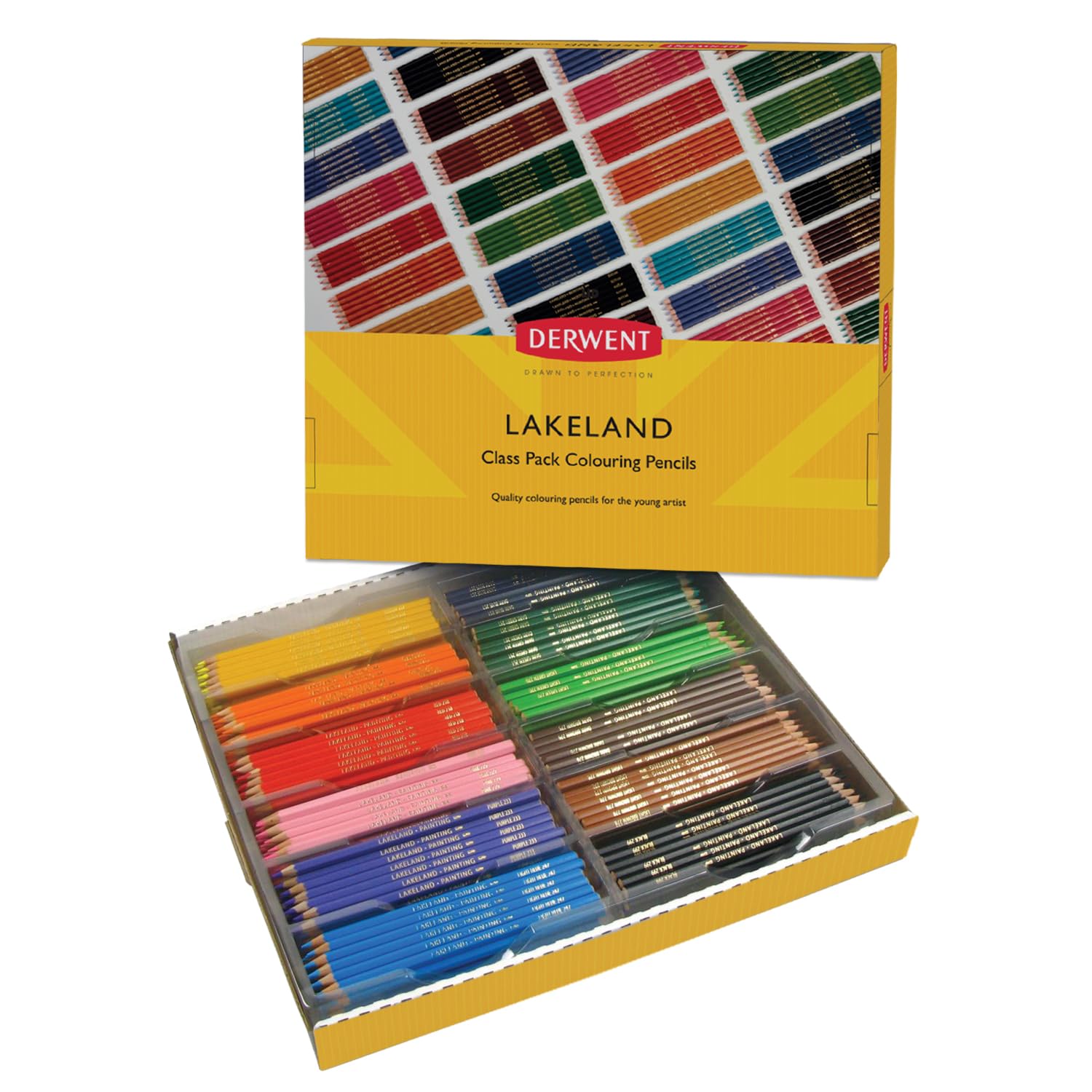 Derwent Lakeland Painting Pencils for Kids - School Pack of 360 Watercolour Pencils, Kids Painting Pencil for Arts and Crafts, Assorted Colours, Class Pack, School Supplies, Bulk Pencil Set