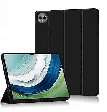 Protective Case for Huawei MatePad Pro 13.2", Light Weight Tri-Fold Shockproof Magnetic Cover Stand TPU Case for Huawei MatePad Pro, Black