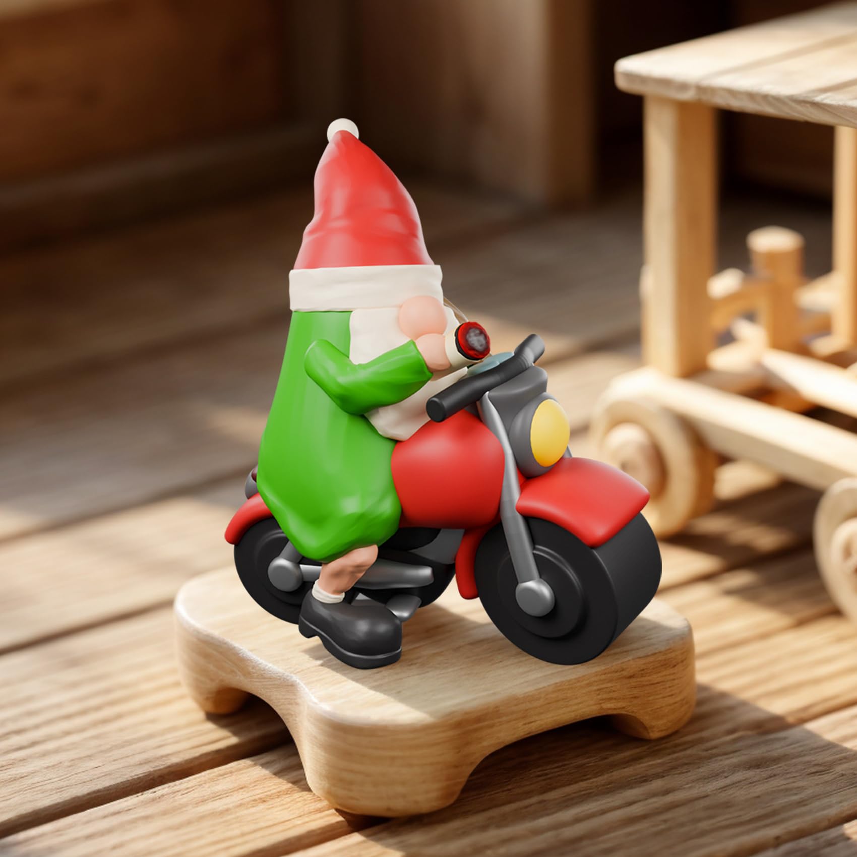 FVFVAHO Gnomes Decorations, Motorcycle Biker Funny Gnome - Image 3