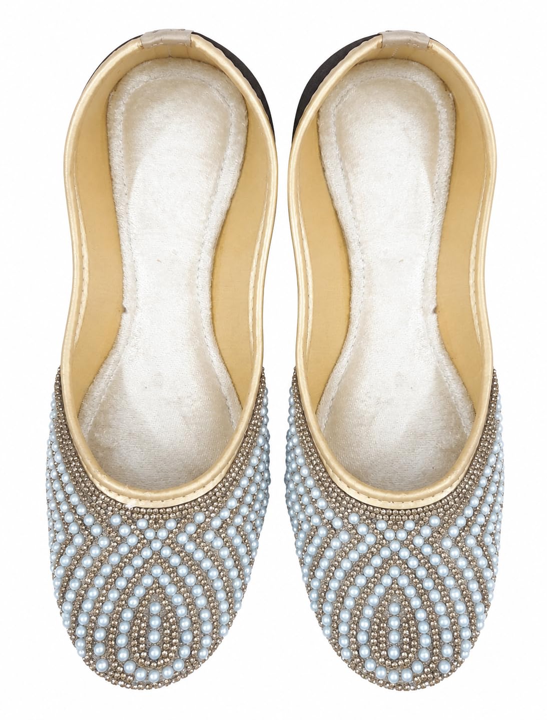 twinkle fashion Women's Designer Pearl Work Jutti-picture-36