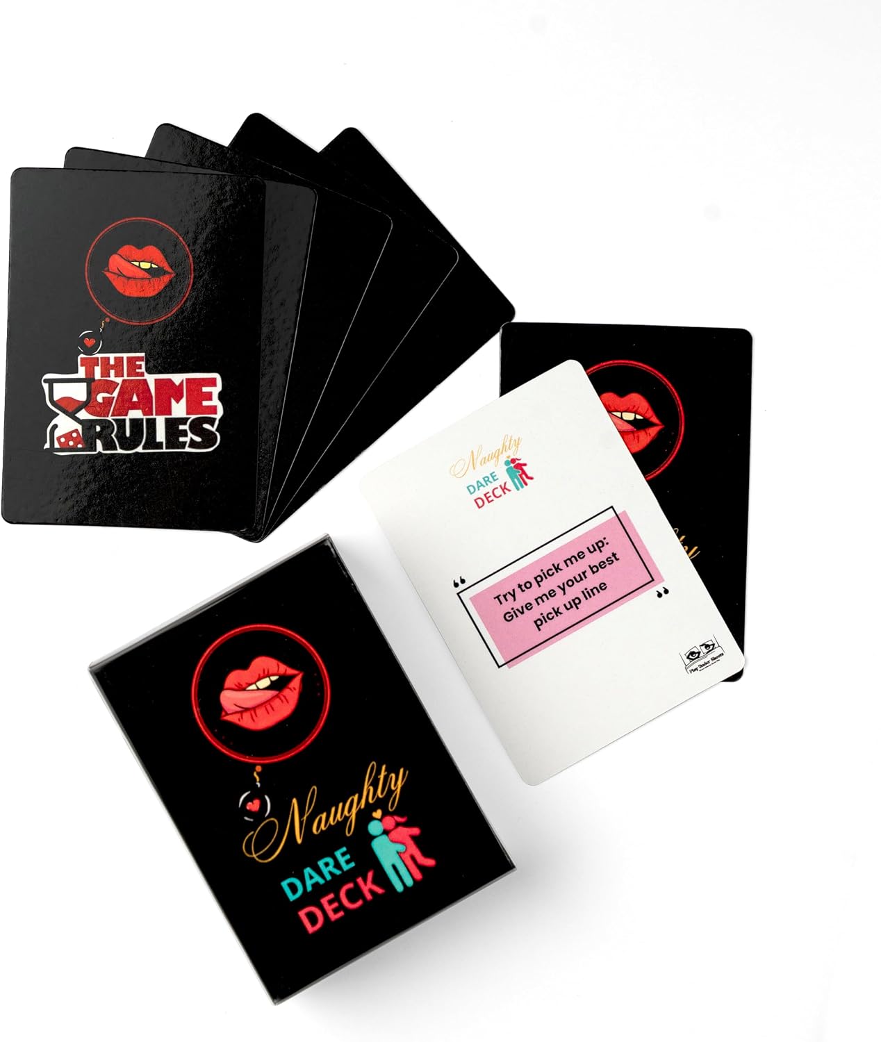 Couples Intimacy Cards Game – Romantic Date Night Ideas & Fun Challenge Deck for Adults, 3.5” x 2.5” – Relationship-Building Dares & Position Inspiration – Gift for Him & Her (Red)