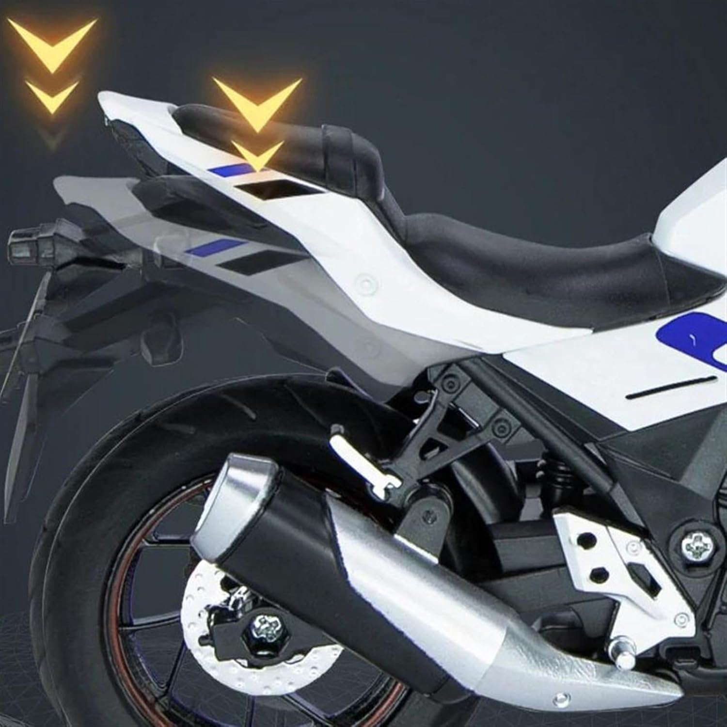 バイクスケールモデル に適合するスズキ GSX 250R 1:12 シミュレーション合金バイクモデルおもちゃの車 ギフト収集