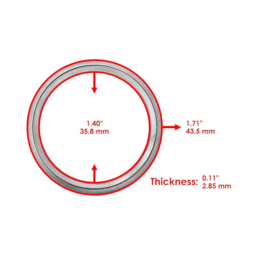 Amazon.com: Caltric Muffler Pipe Gaskets Compatible with