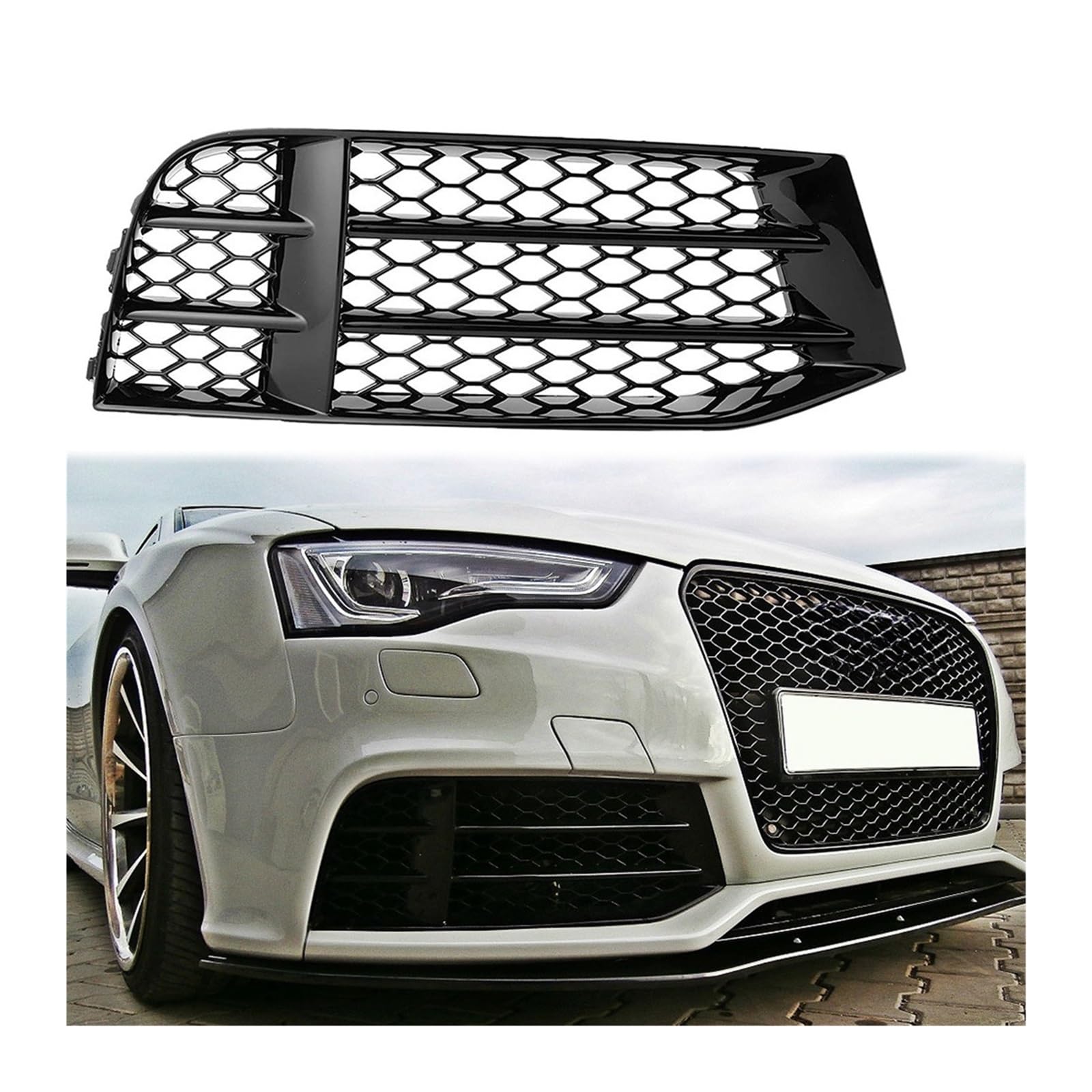 Amazon.co.jp: 車フロントバンパーフォグライトランプグリル Audi A5 
